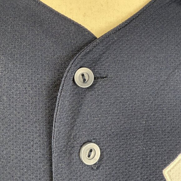 Vintage Alfonso Soriano New York Yankees Majestic 90s Baseball Jersey M Blue - Picture 8 of 12